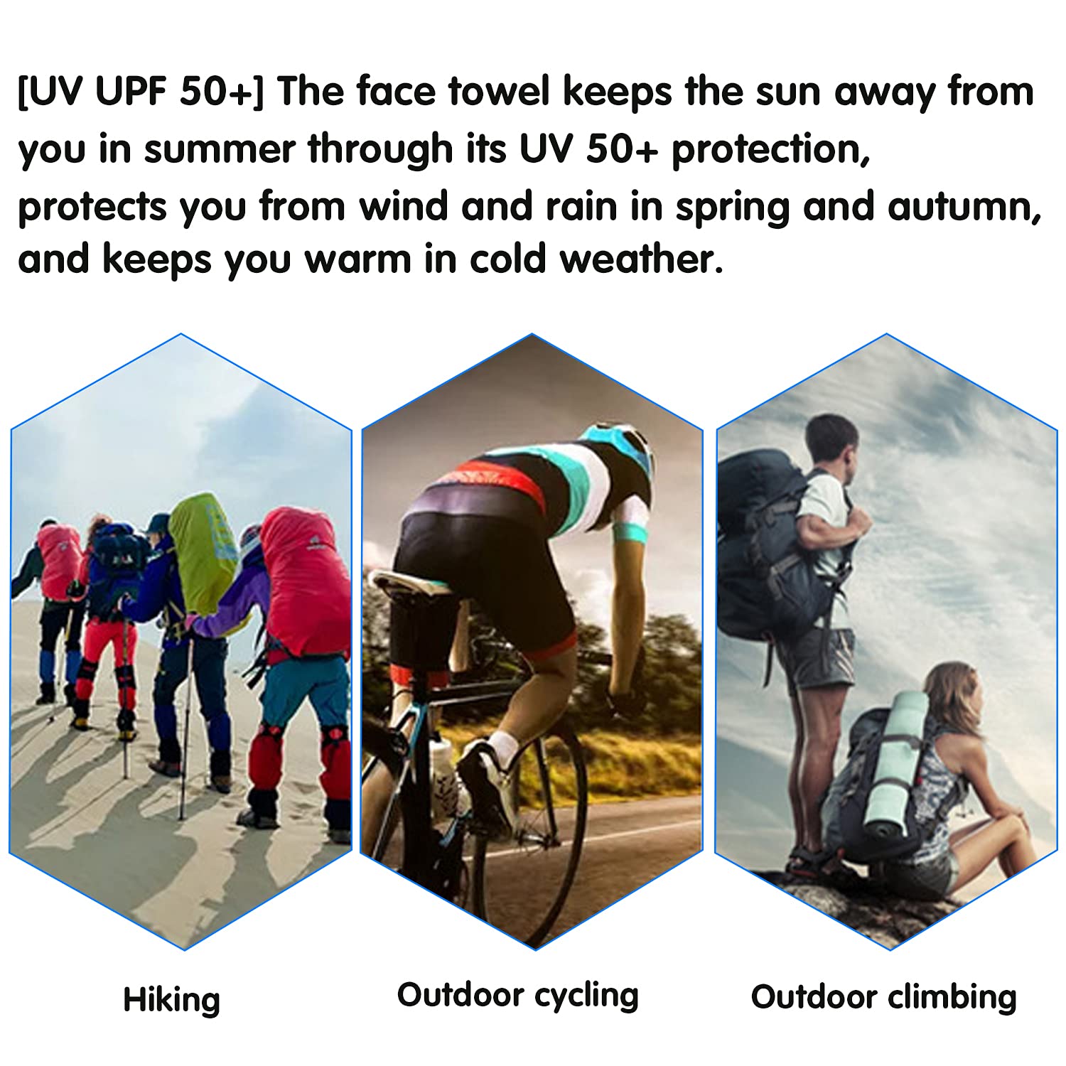 Mascherina Multiuso YISKY 3D - Passamontagna, Bandana, Fascia Per Sport, Unisex, Protezione UV E Vento - Foto 5