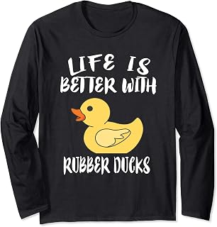 Life Is Better With Rubber Ducks Manga Larga