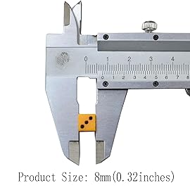 SmartDealsPro 100 Assorted D6 Mini Tiny Dice Game Dot Square Dice for Casino Themed Activity, Board Game, Teaching Math, Parties (Mix Color, 8mm)