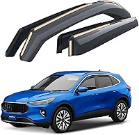 Goodyear Shatterproof In-Channel Window Deflectors for Ford Escape 2020-2026 - Rain Guards, Vent Visors, 4pc Set GY008084