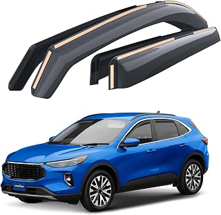 Goodyear Shatterproof In-Channel Window Deflectors for Ford Escape 2020-2026 - Rain Guards, Vent Visors, 4pc Set GY008084