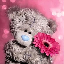 Wooden puzzle 1000 pieces/bear and flower/is a gift for the whole family