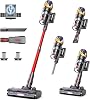 Aspiradora inalámbrica, 55KPA 650W 70min mejorada con modo huracán, soporte autónomo, pantalla táctil, depósito de 1.8L, anti-enredos, para hogar, pelo de mascotas y alfombras 1