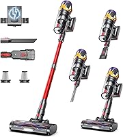 Uosogi X9 Turbo Cordless Stick Vacuum: 55KPa Hurricane Suction, 70Min Battery, Anti-Tangle Brush for Pet Hair & Carpets