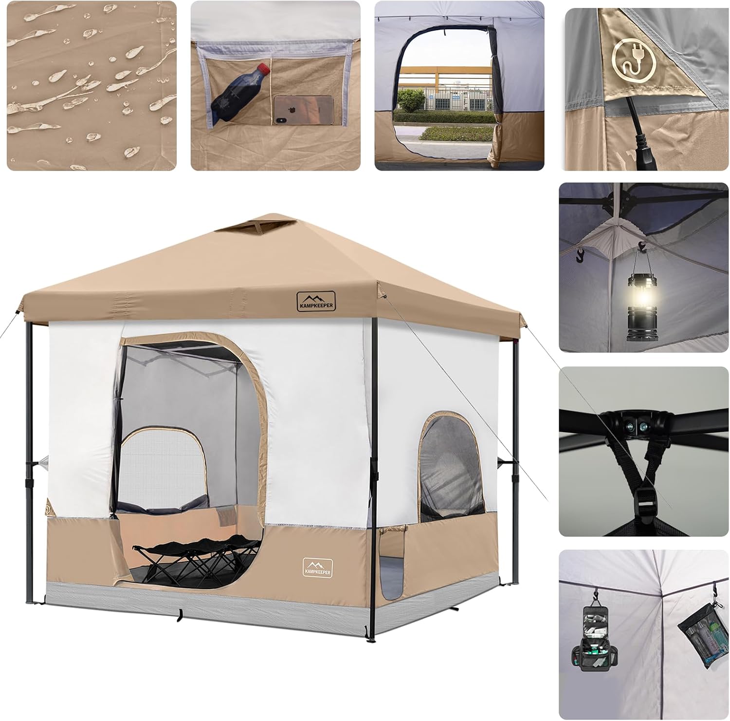 Camping Inner Tent for Pop Up Canopy–Vented Roof(Top & Frame NOT Included) image 5