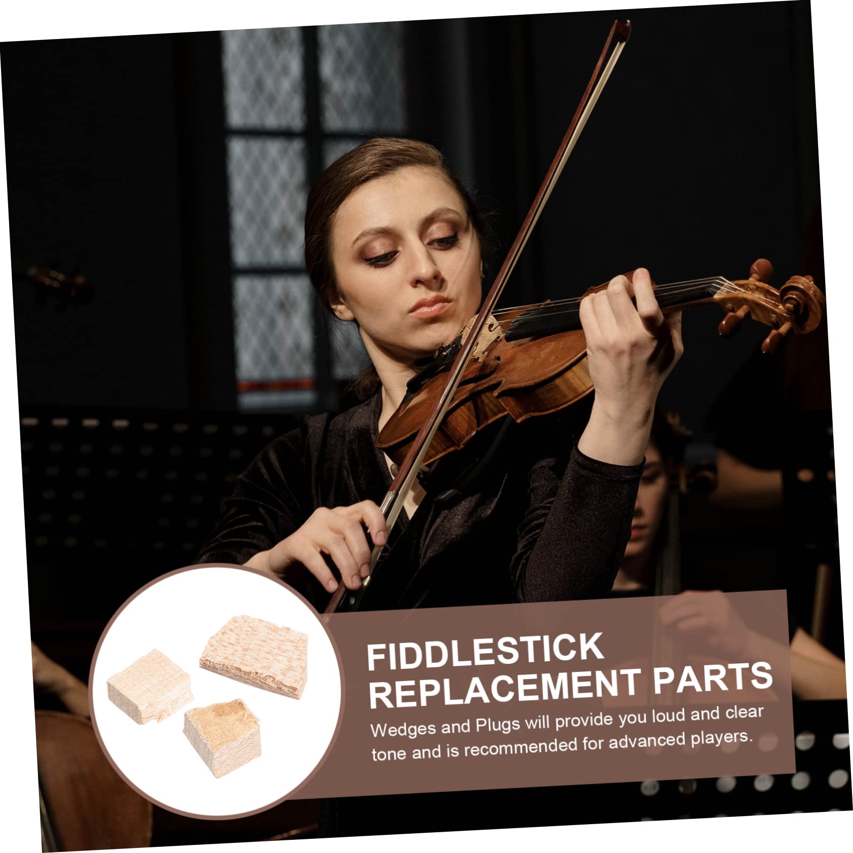 Snapklik.com : 2 Sets Violin Bow Cork Fiddlestick Wedges Balanced Bow ...