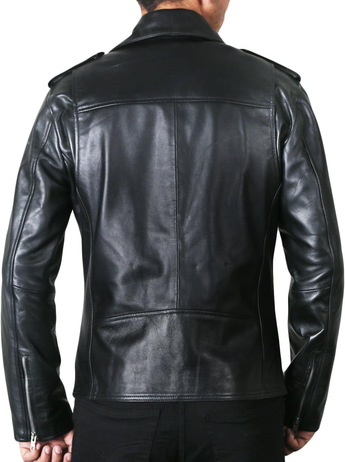 Laverapelle Men's Black Genuine Lambskin Leather Jacket - 5009 image 4