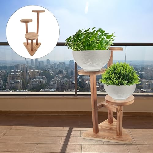 Miniatura 9 de Yardwe Regalos de inauguración de la casa para inauguración de la casa, soporte para macetas escalonadas, soporte para plantas de esquina, macetas