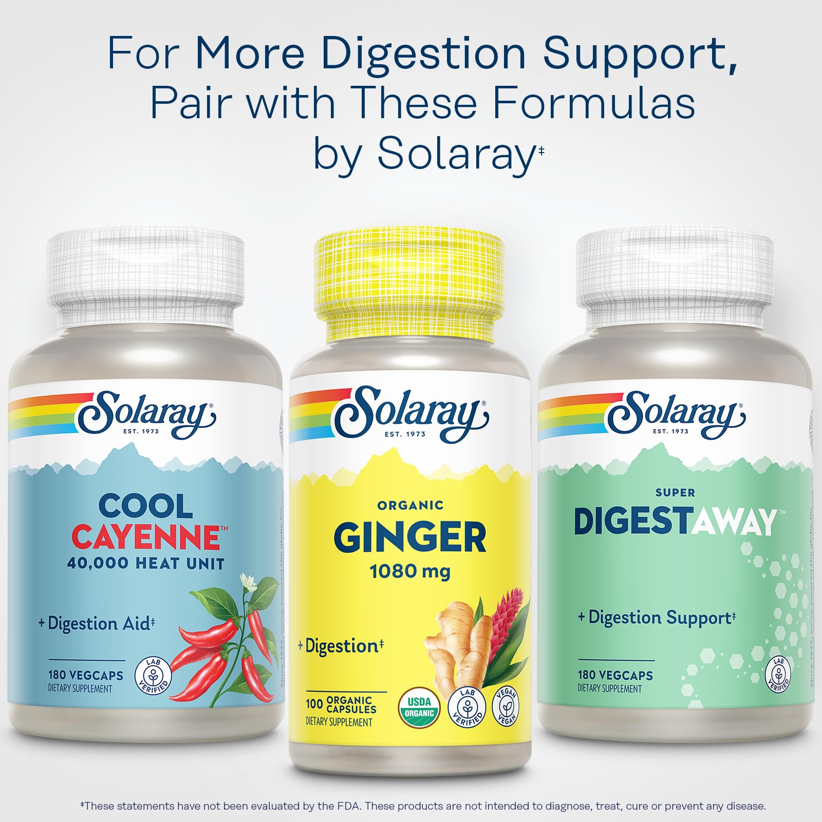 SOLARAY Organic Ginger Root 540 mg, 100 VegCaps — Amazon image 6