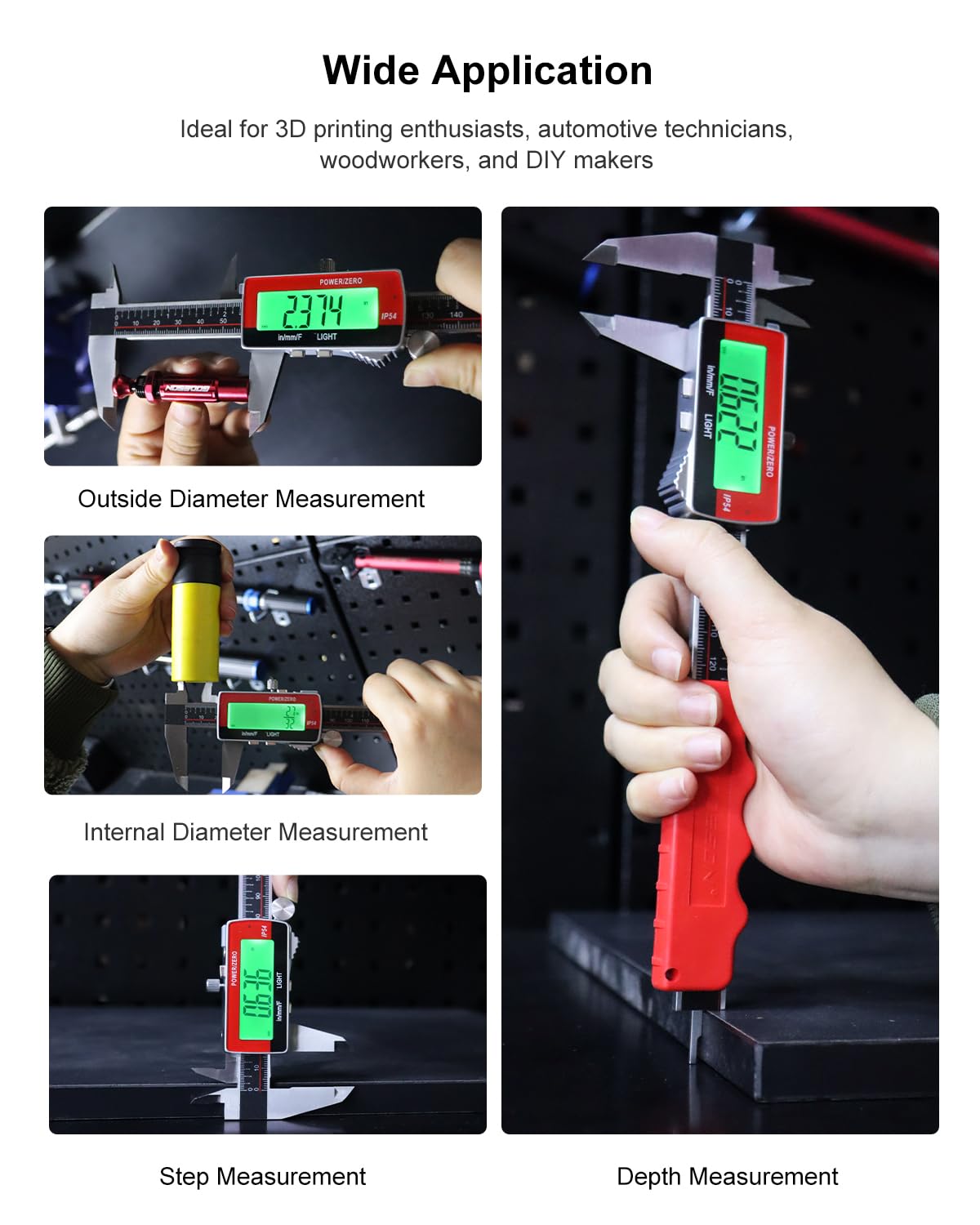GODESON Digital Calipers - Rechargeable & Accurate -7 GODESON Digital Calipers - Rechargeable & Accurate -7