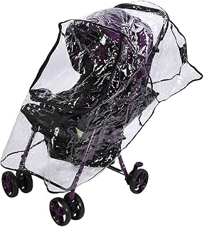 Stroller Rain Cover Baby Stroller Rain Cover, 1Pcs PVC Universal Waterproof Baby Stroller Rain Cover Dust Wind Shield Pram Accessory