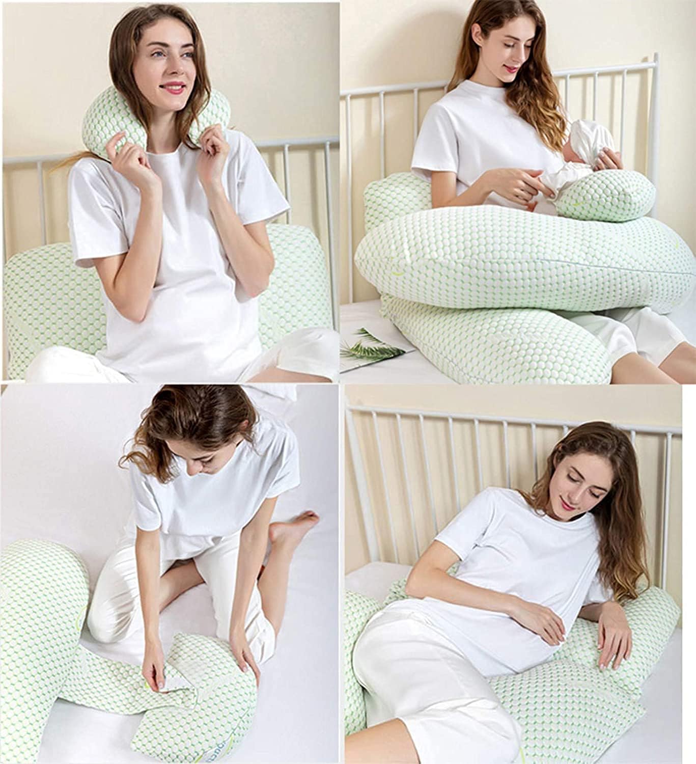 pregnancy pillows for sleeping body pillow for pregnancy U-Shape Full Body Maternity Pillow for Side Sleeping and Back Pain Relief, Pregnancy Pillow for Sleeping with Nursing Baby Design Su