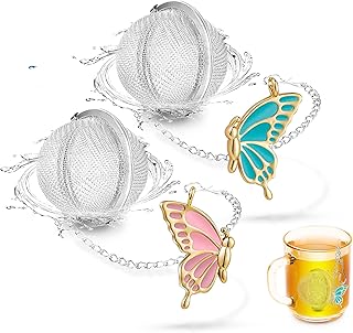 NSTaygate 2pcs Tea Steeper for Loose Tea,Tea Infuser Tea Balls for Loose...