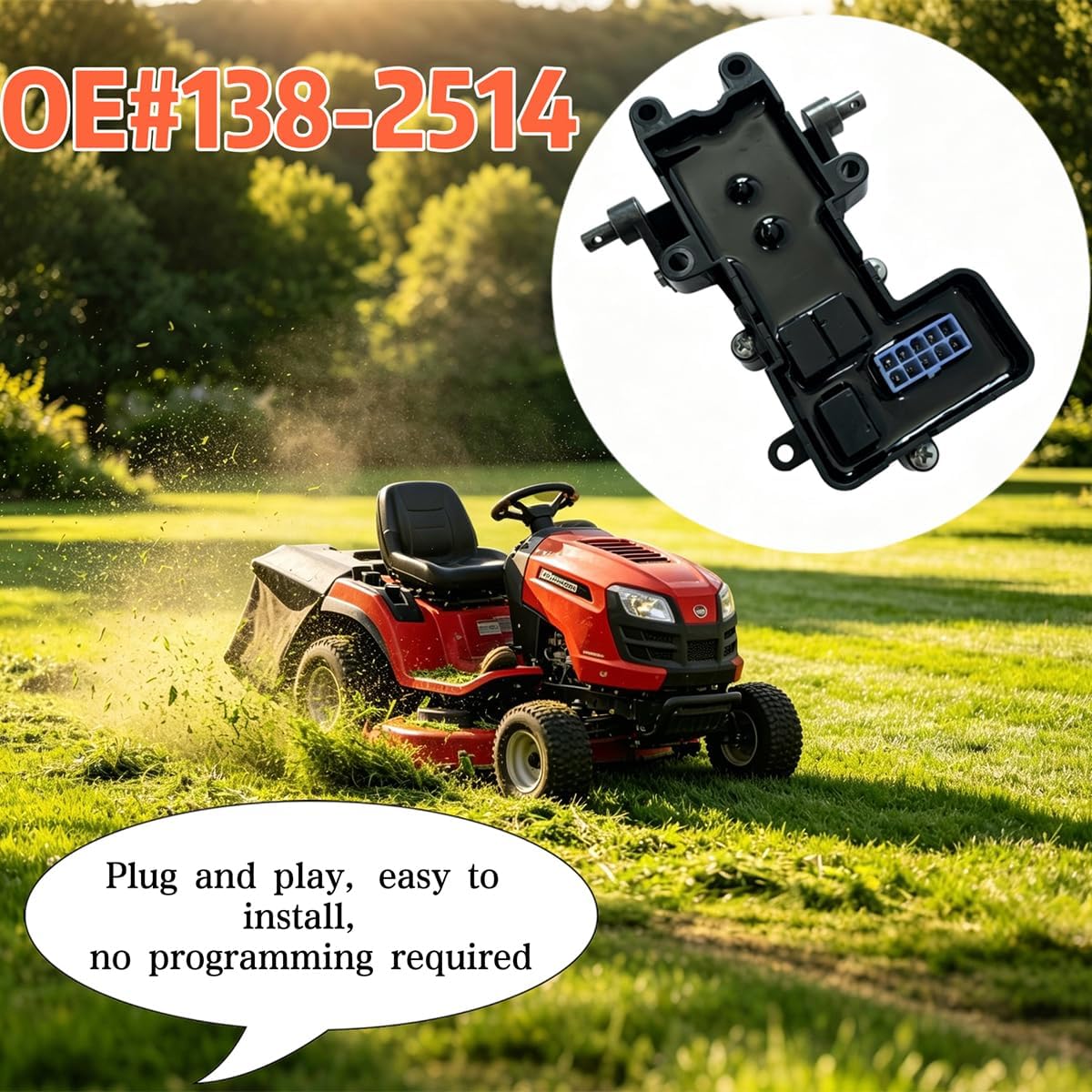 138-2514 Brake Control Module ASM Brake Box Assembly - Replaces OEM 138-2514 | Compatible with Toro Lawn Mower & Lawn Tractor, Compatible with Exmark Quest E-Series & S-Series