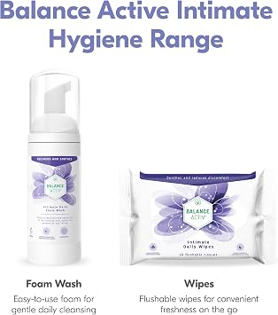 Balance Activ Intimate Wipes, Flushable & pH Balancing, 20 Wipes, 3 Pack