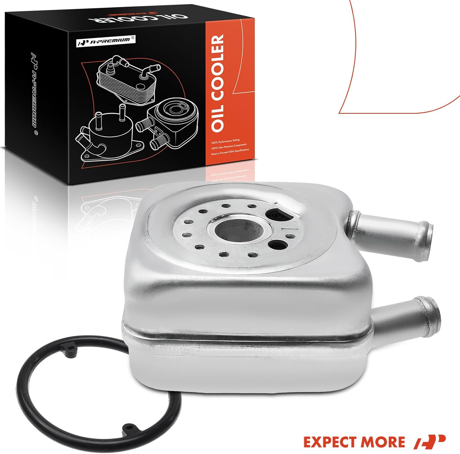 A-Premium Engine Oil Cooler Compatible with Audi A4/A4 Quattro 1996-2001, A6/A6 Quattro 1995-1999, TT/TT Quattro 2000 & Volkswagen Jetta 1999-2000, Golf