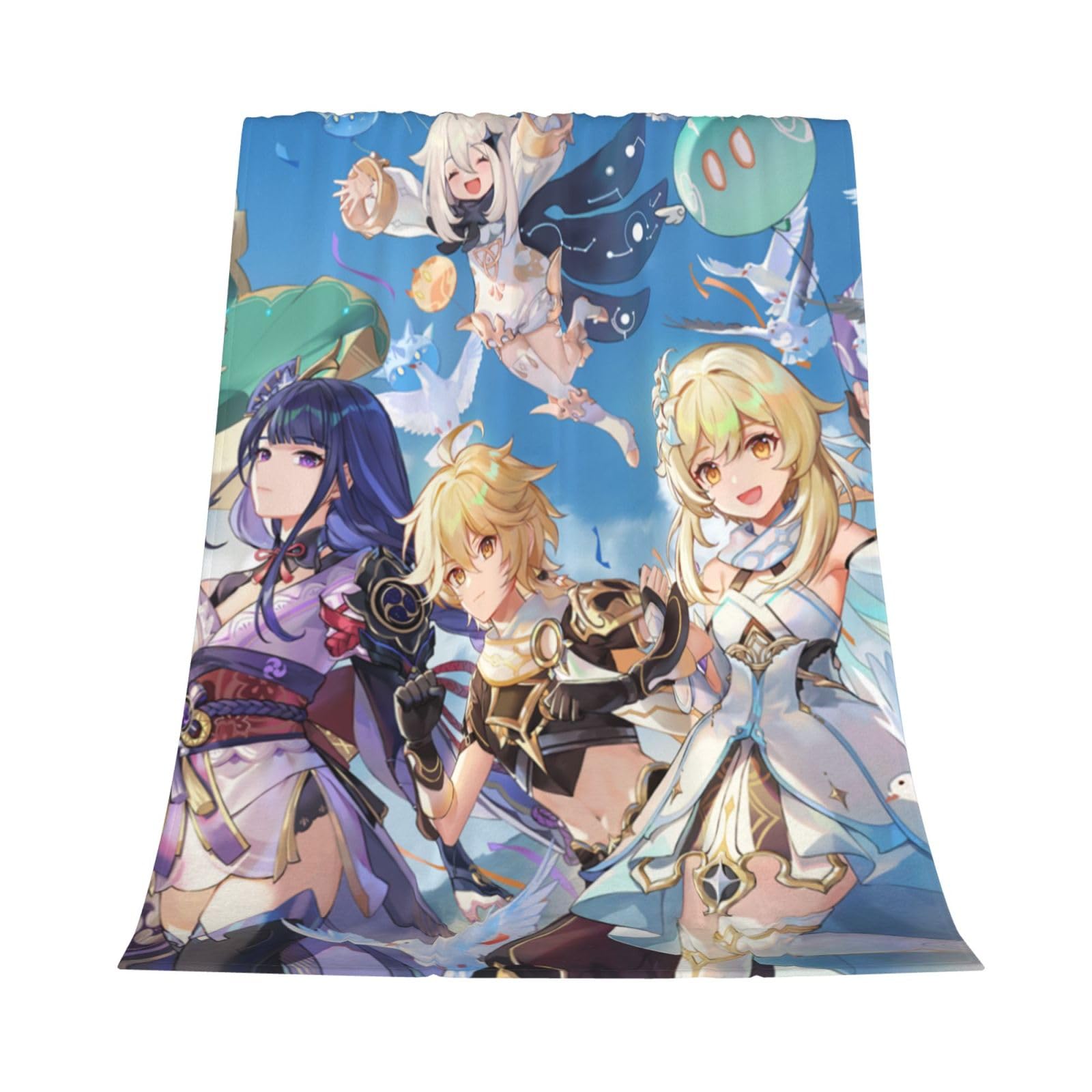 Couverture Genshin Impact plaid moelleux pour canapé et lit