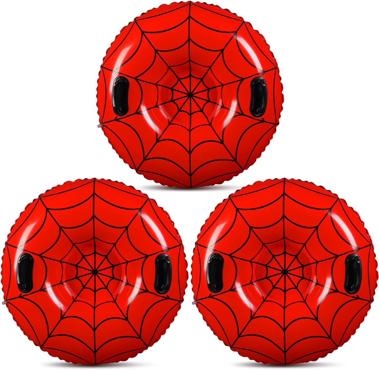 Snow Tubes Inflatable Sleds for Kids, 36 Inch Thickened Heavy Duty Inflatable Snow Sleds for Winter with Sturdy Handles Durable Winter Toys for Outdoor Sledding Tube Gift