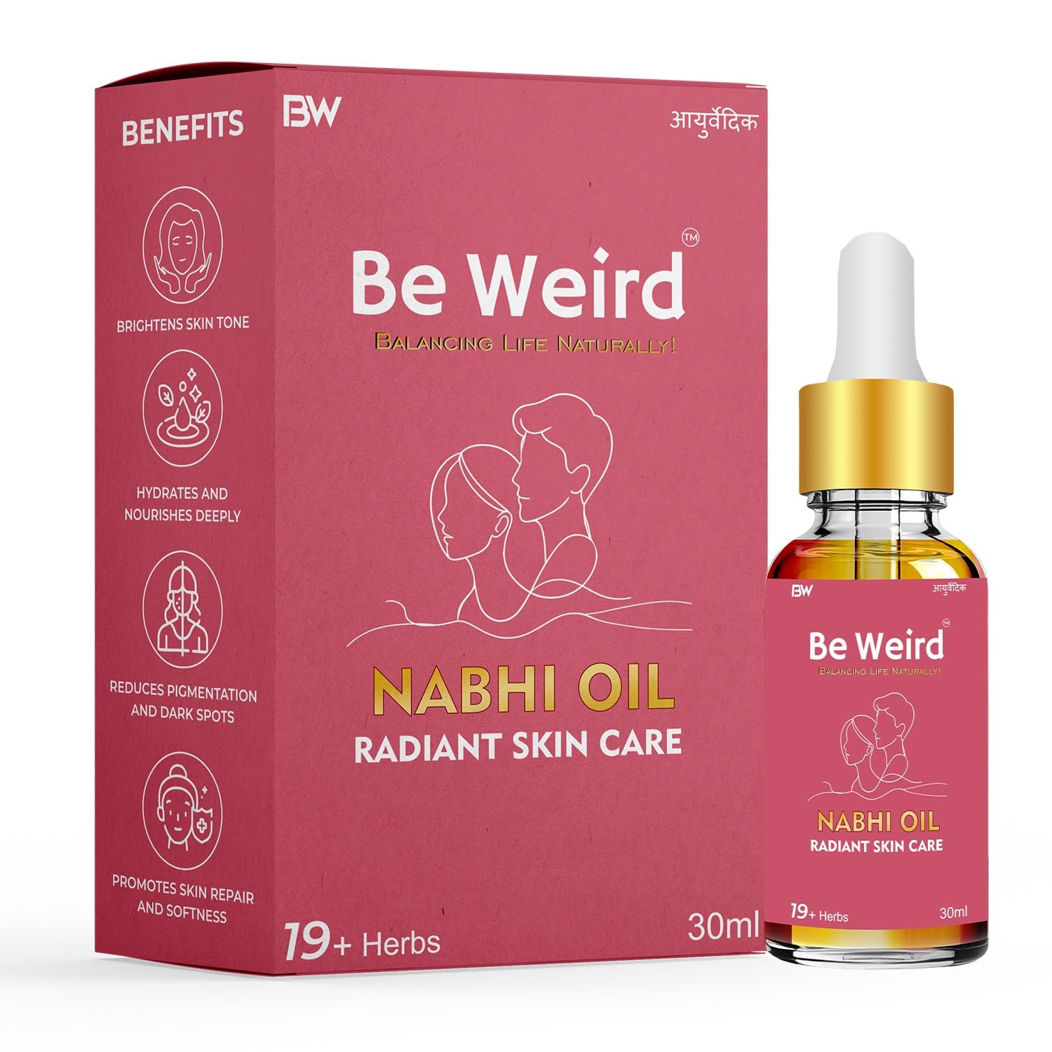 Be Weird Radiant Skin Care Nabhi Oil | 72,000 Nadi Navel Therapy for Skin Glow, Hydration & Dark Spot Reduction | Belly Button Oil for Glowing Skin | 30ml-image-15
