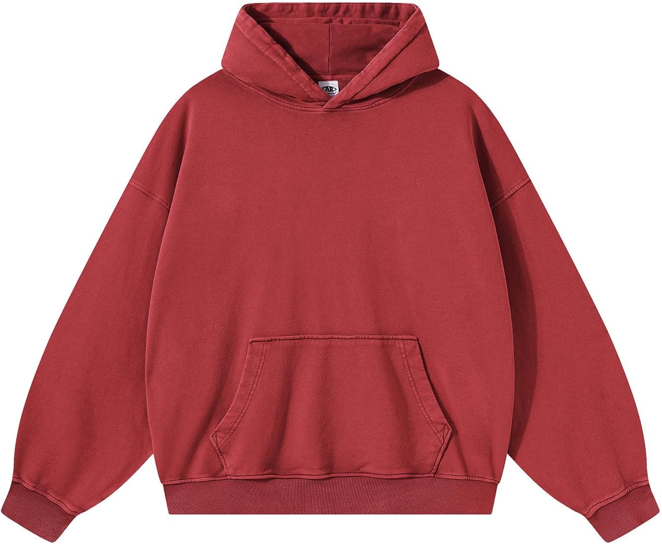 Mi Bo Tong Mens Oversized Cotton Hoodies Streetwear Vintage Unisex Acid Wash Sweatshirt Heavyweight Sports Pullover