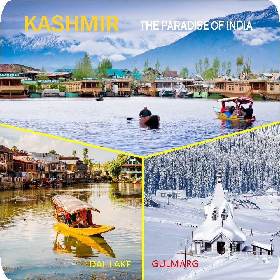 Kashmir - The Paradise of India : Fridge Magnet