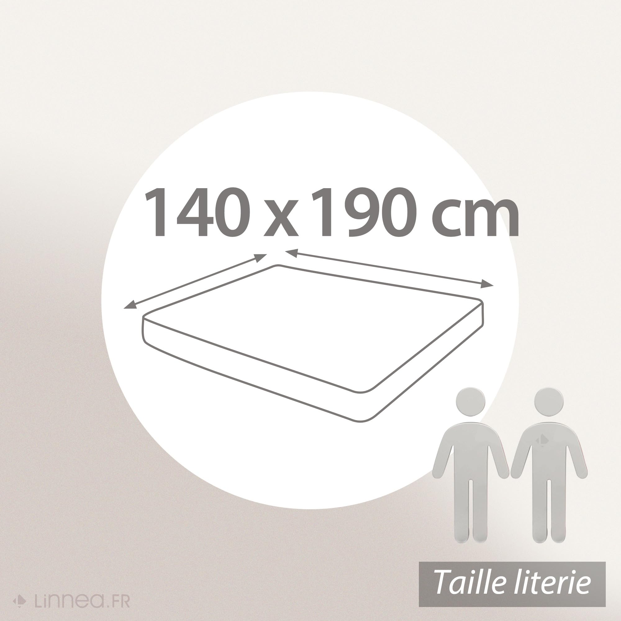 Linnea Protège Matelas 140x190 cm ACHUA Molleton 100% Coton 400 g/m2 Bonnet 40cm