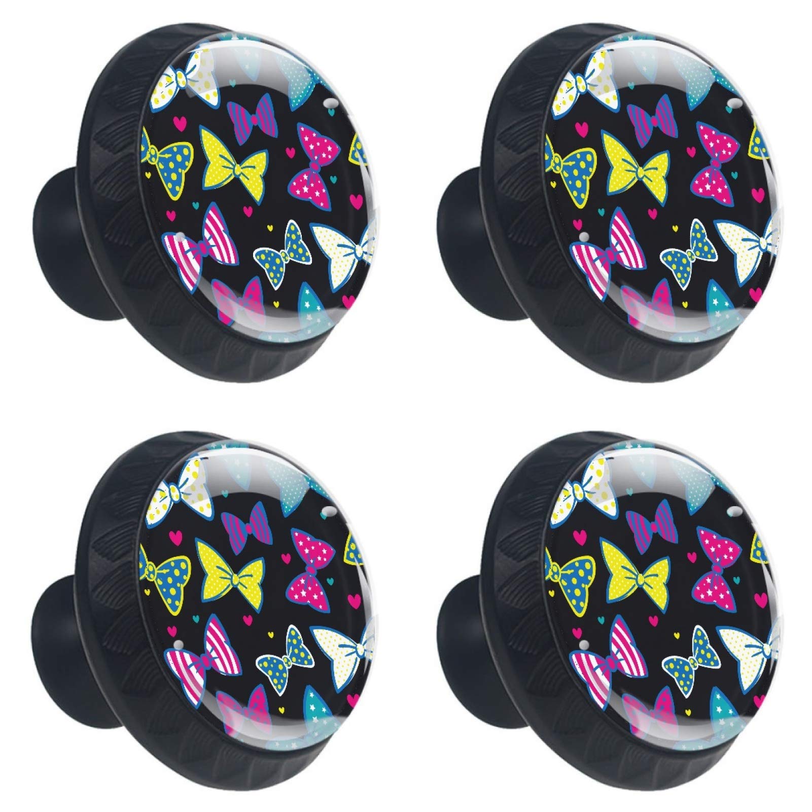 Boutons de meuble ronds verre 30mm poignée tiroir nœud coloré pour placard cuisine et commode