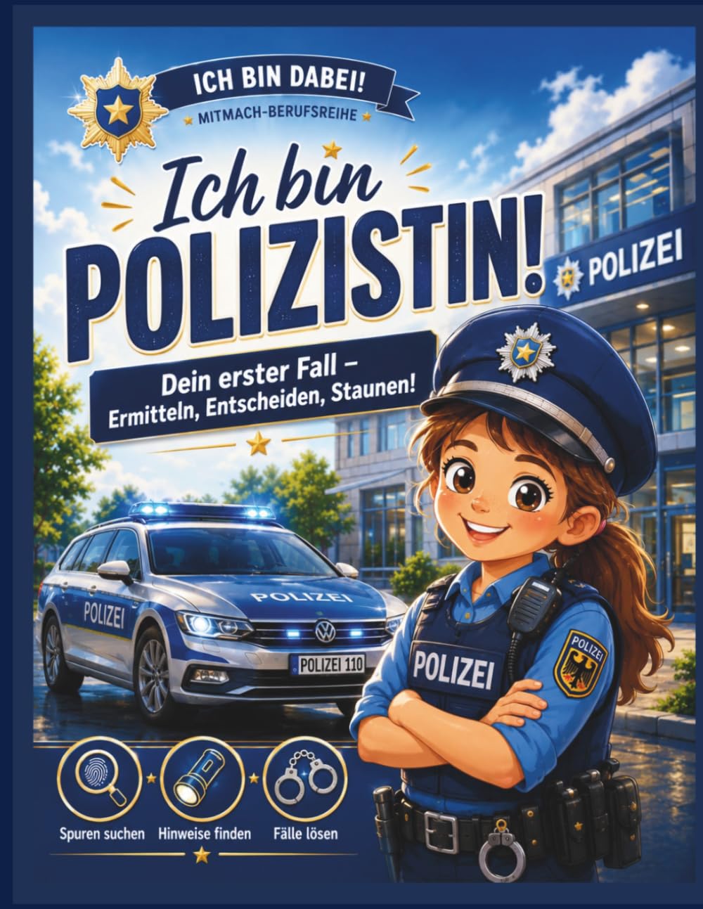 Ich bin Polizistin! Dein erster Fall – Polizei Mitmachbuch für Kinder ab 6 – Ich bin Polizistin! Rätsel lösen, Spuren sichern & Täter finden: ... & Polizeiwissen für Jungen und Mädchen