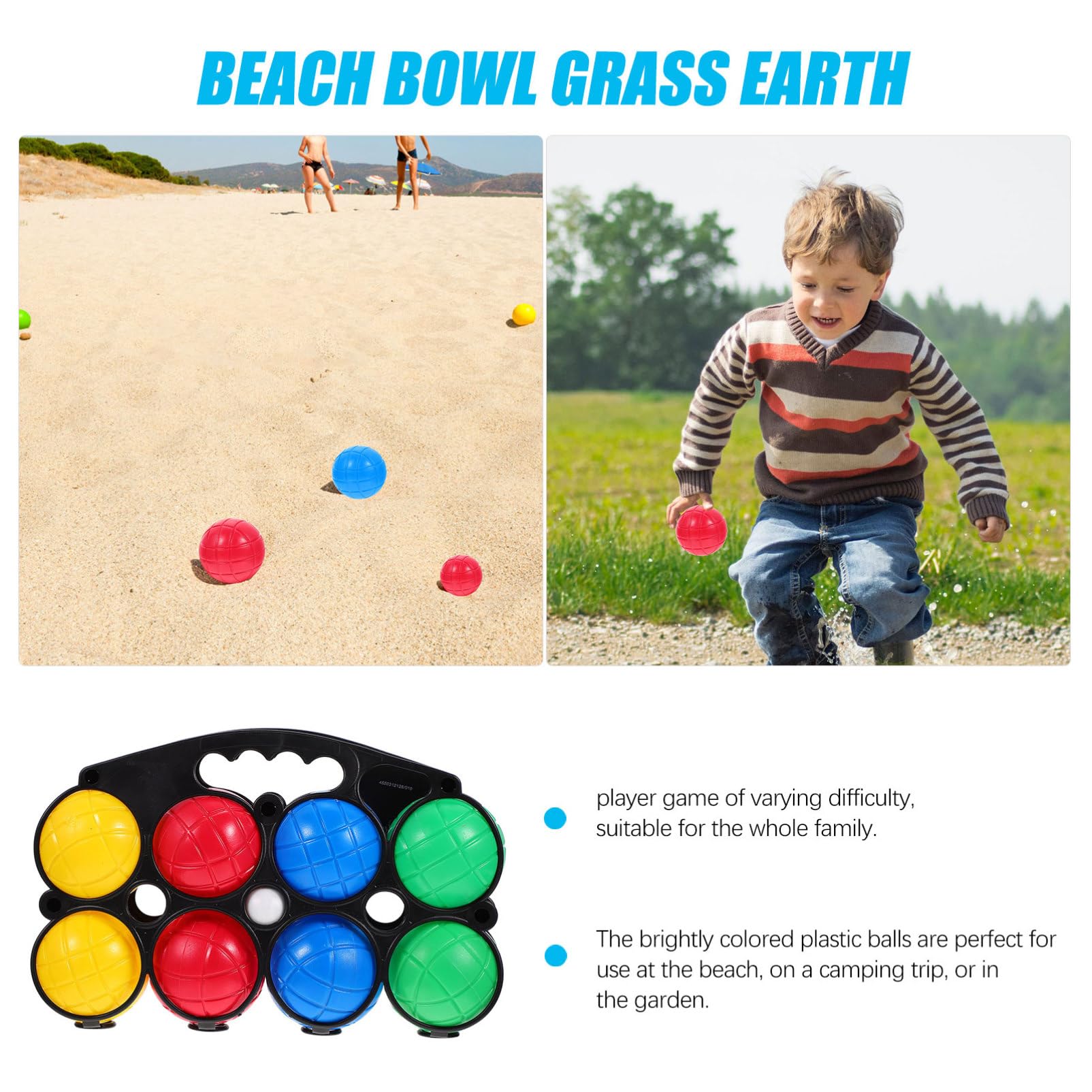 8piezas Coloridos Boules De Plástico Llenas De Agua para Jardín Juguetes para Niño Niña Aleatorios