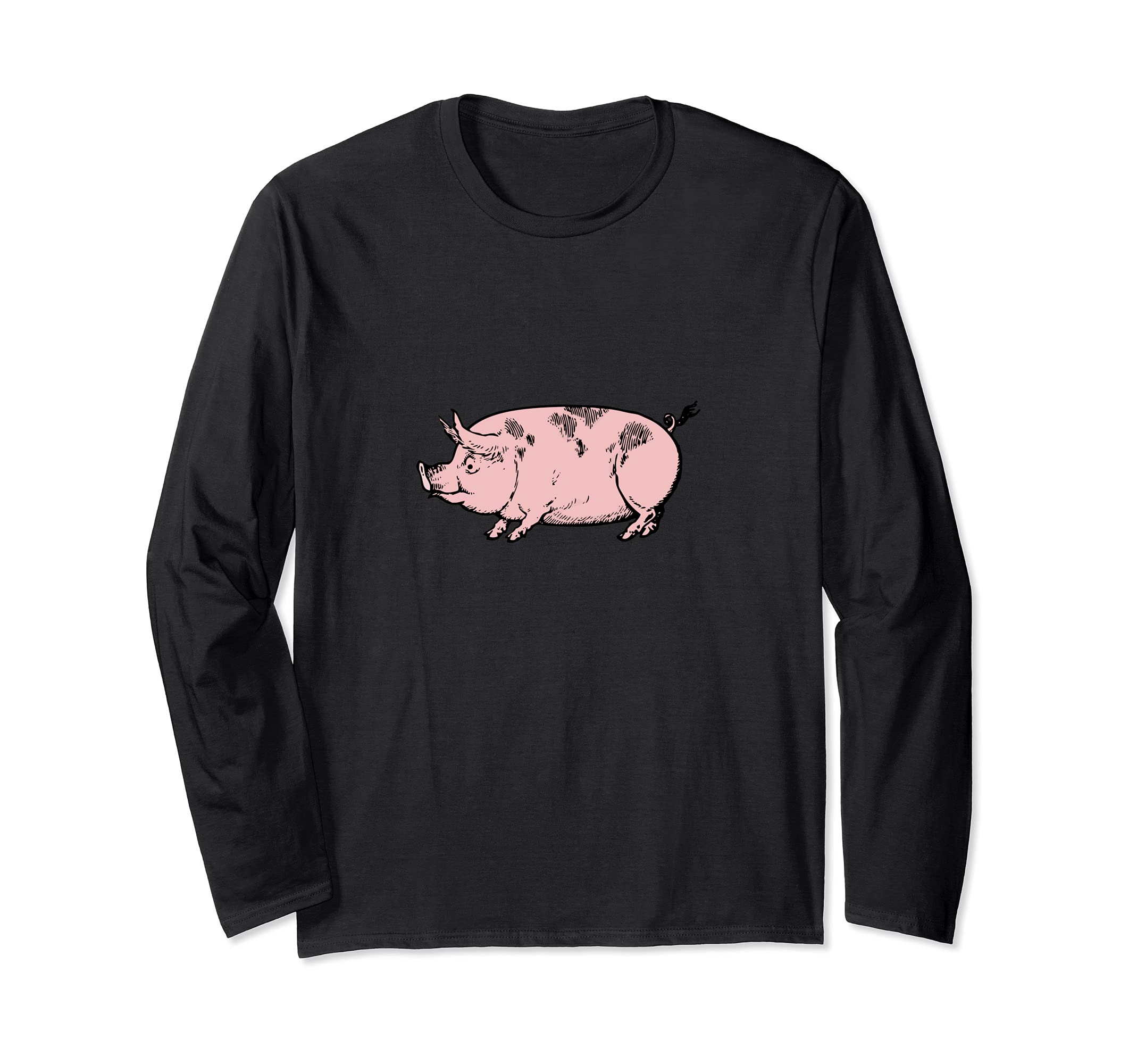 ◇DNSR◇ I Love Pig Dying Long Sleeve Charcoal Flesh Long Sleeve
