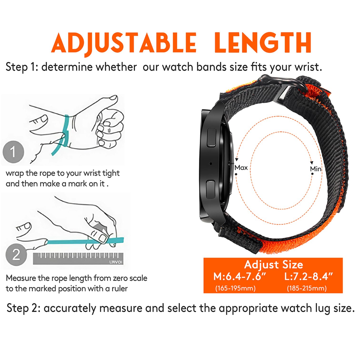 torbollo Nylonowy pasek kompatybilny z Amazfit T-Rex 3 Pro 48 mm, ergonomiczny, wytrzymały i regulowany pasek do zegarka sportowego dla T-Rex 3 Pro, męskie paski