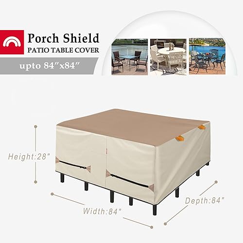 Miniatura 2 de Porch Shield. Cubierta protectora para mesa de jardín. Bronceado claro y caqui,Beige,Negro -,https://www.amazon.com/dp/undefined
