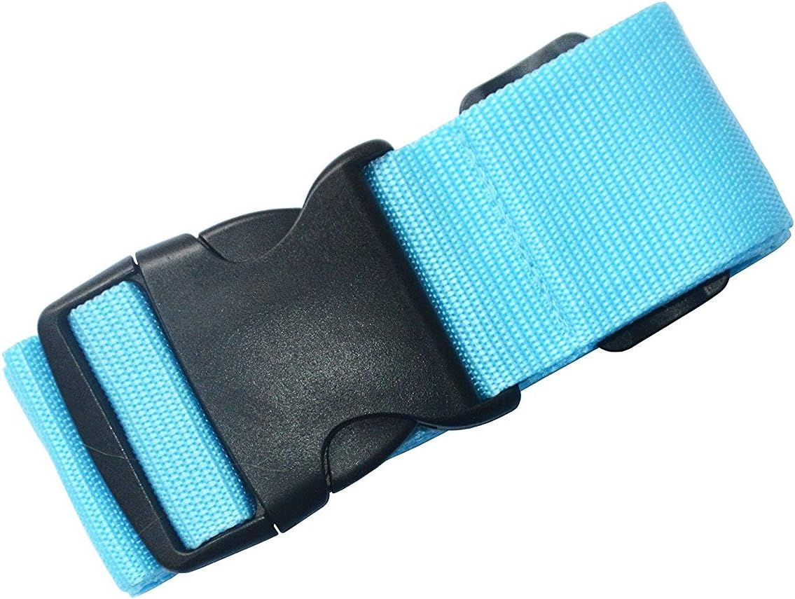 (Blue) - TRADERPLUS Luggage Straps Suitcase Belts Travel Bag Acces