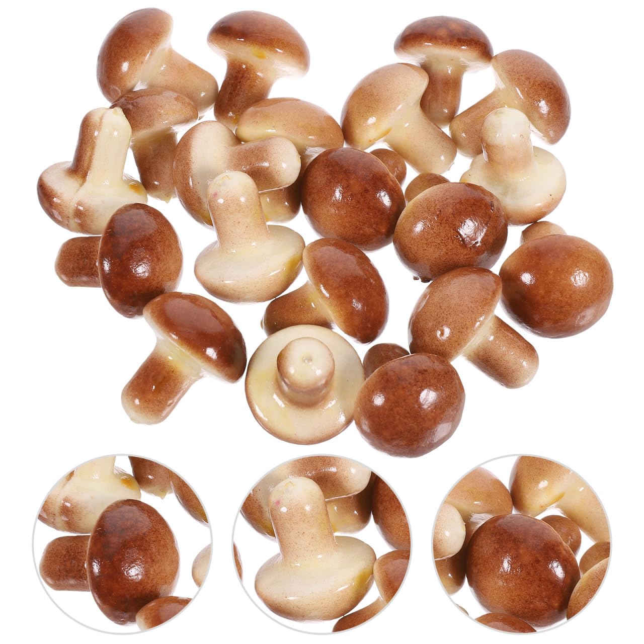GLEAVI Modèles De Champignons Simulés Miniatures 20 Pièces Décoratifs pour Photo Bureau Et Enseignement Accessoires Multifonctionnels