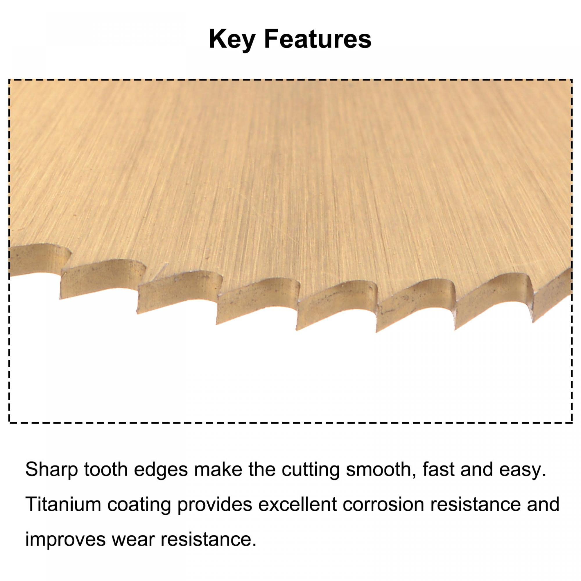 Sourcing Map HSS-Kreissägeblatt 60 Mm, 72 Zähne, 0,6 Mm Stärke – Für Metall, Kunststoff & Holz