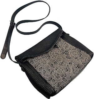 IKEA三郷 旧住所:移転前住所とアクセス情報 10 Ancient Capital Inden Shoulder Bag, Deer Leather, Deer Skin, Bi-Color, Black, Crossbody