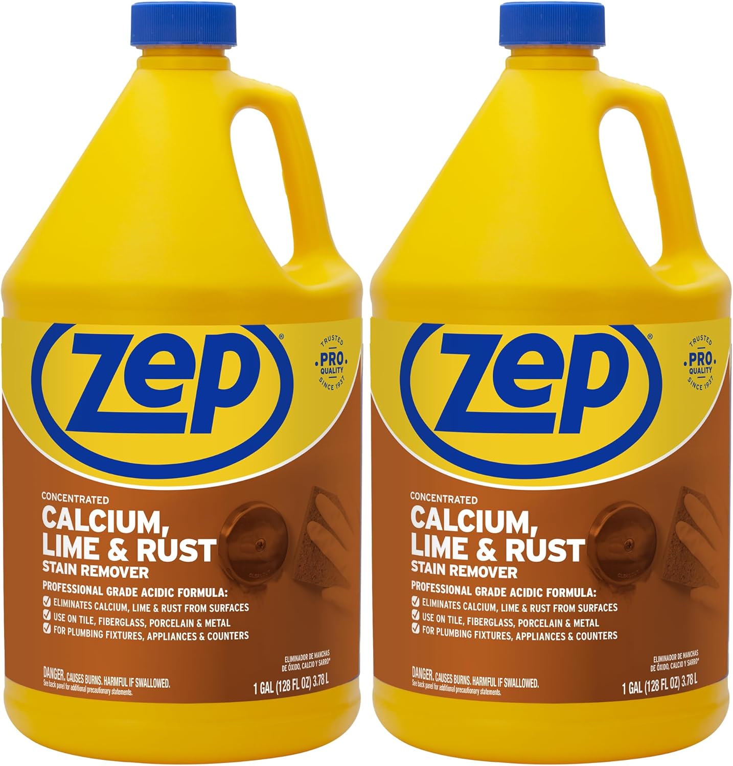 Zep Calcium, Lime and Rust Remover 128 ounce ZUCAL (Pack of 2) Amazon