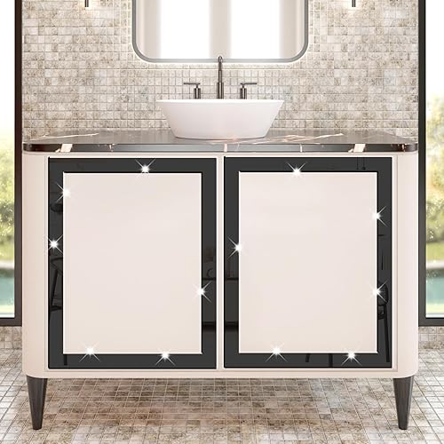 Miniatura 10 de Adhesivos acrílicos para pared, azulejos de espejo a rayas para decoración de sala de estar, calcomanías de pared de líneas extraíbles, adhesivo de