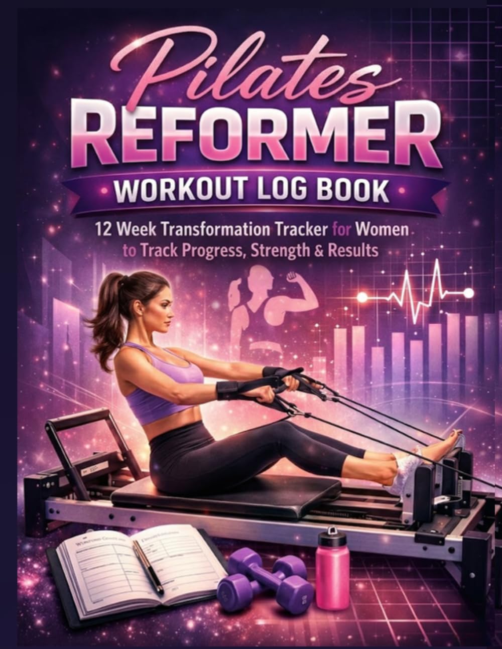 Pilates Reformer Workout Log Book: 12 Week Transformation Tracker for Women to Track Progress, Strength & Results