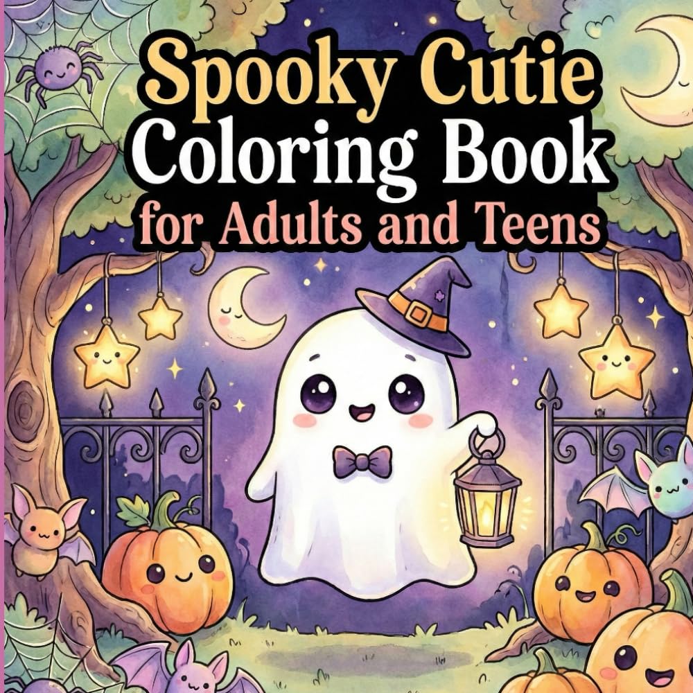 Spooky Cutie Coloring Book for Adults and Teens: Whimsical Adorable Creatures, Cozy Hygge Scenes, and Playful Adventures for Relaxation & Stress Relief /