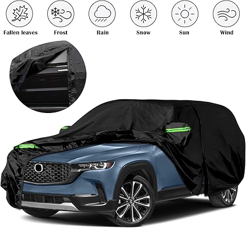 Miniatura 8 de Funda impermeable de repuesto para Mazda CX-5 2013-2023, 6 capas para todo tipo de clima, ajuste personalizado, para todo tipo de clima, con puerta