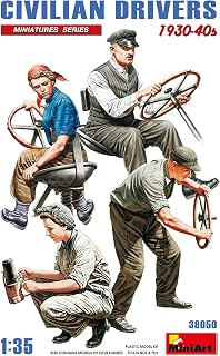 MiniArt Sprue Brothers 1:35 Civilian Drivers 1930-40s Figure Set, MIA38050