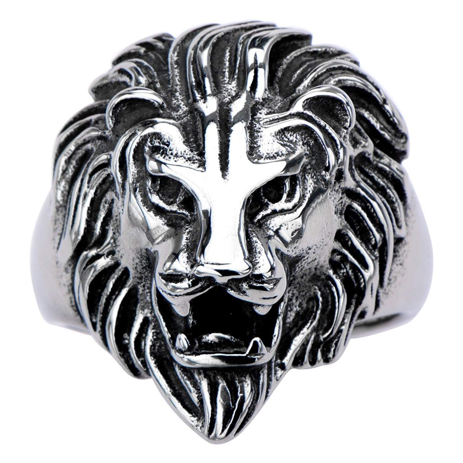 See full amazon price history chart for Kingsdeal Silver Alloy Metal Lion Head Ring for Men and Women Kingsdeal Silver Alloy Metal Lion Head Ring for Men and Women (B07L3XX96R) Amazon Price History, Amazon Price Tracker