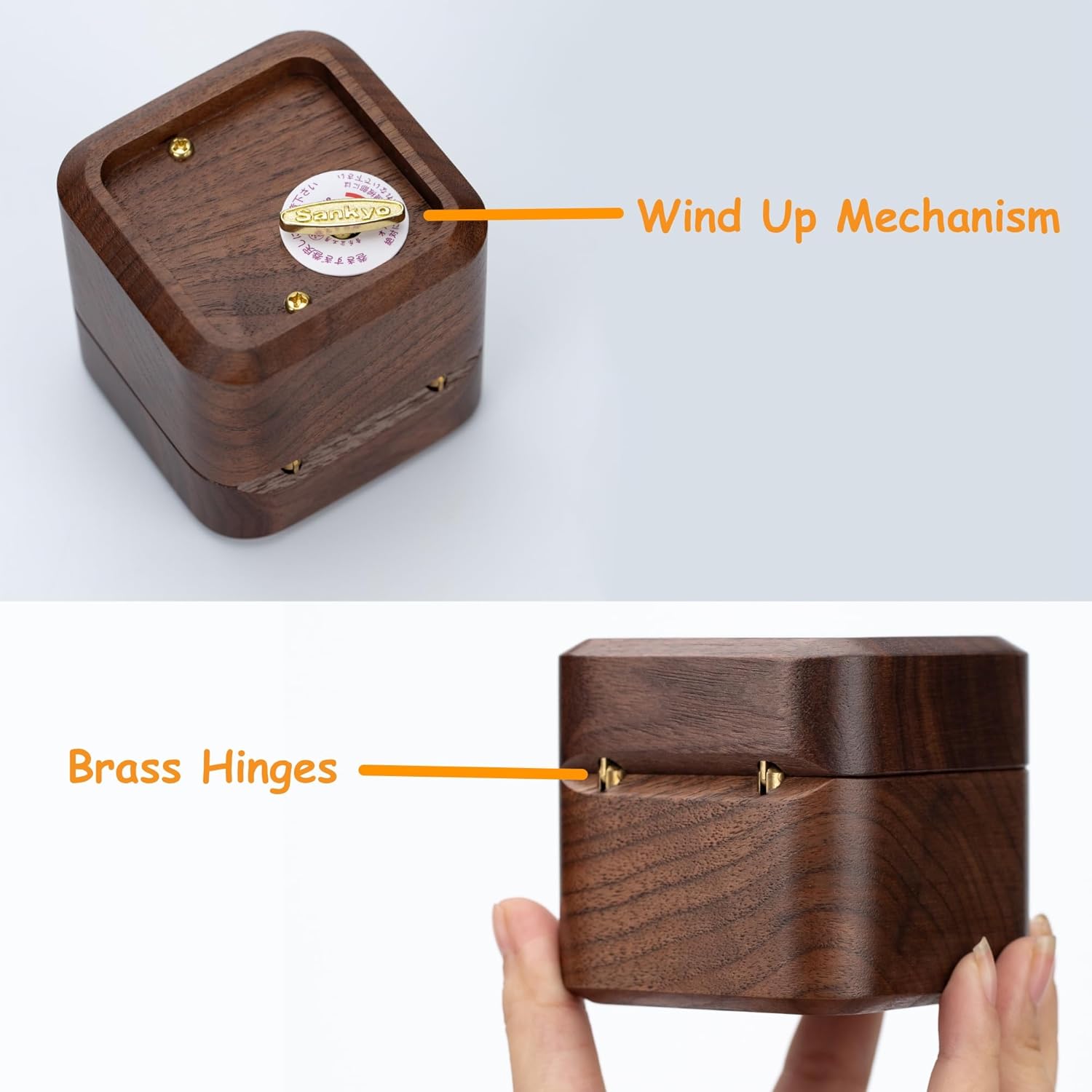 BELLA GLOBE Engagement Ring Music Box with Spinning Sunflower Bee Anxiety Relief Ring You are My Sunshine Music Ring Box for Proposal with Sunflower Adjustable Open Fidget Ring Box for Wedding