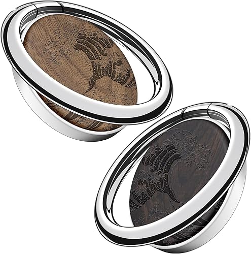 Miniatura 8 de Carveit Soporte de madera para teléfono celular, soporte de dedo con gancho de agarre de metal, soporte de teléfono compatible con Galaxy S23 Ultra