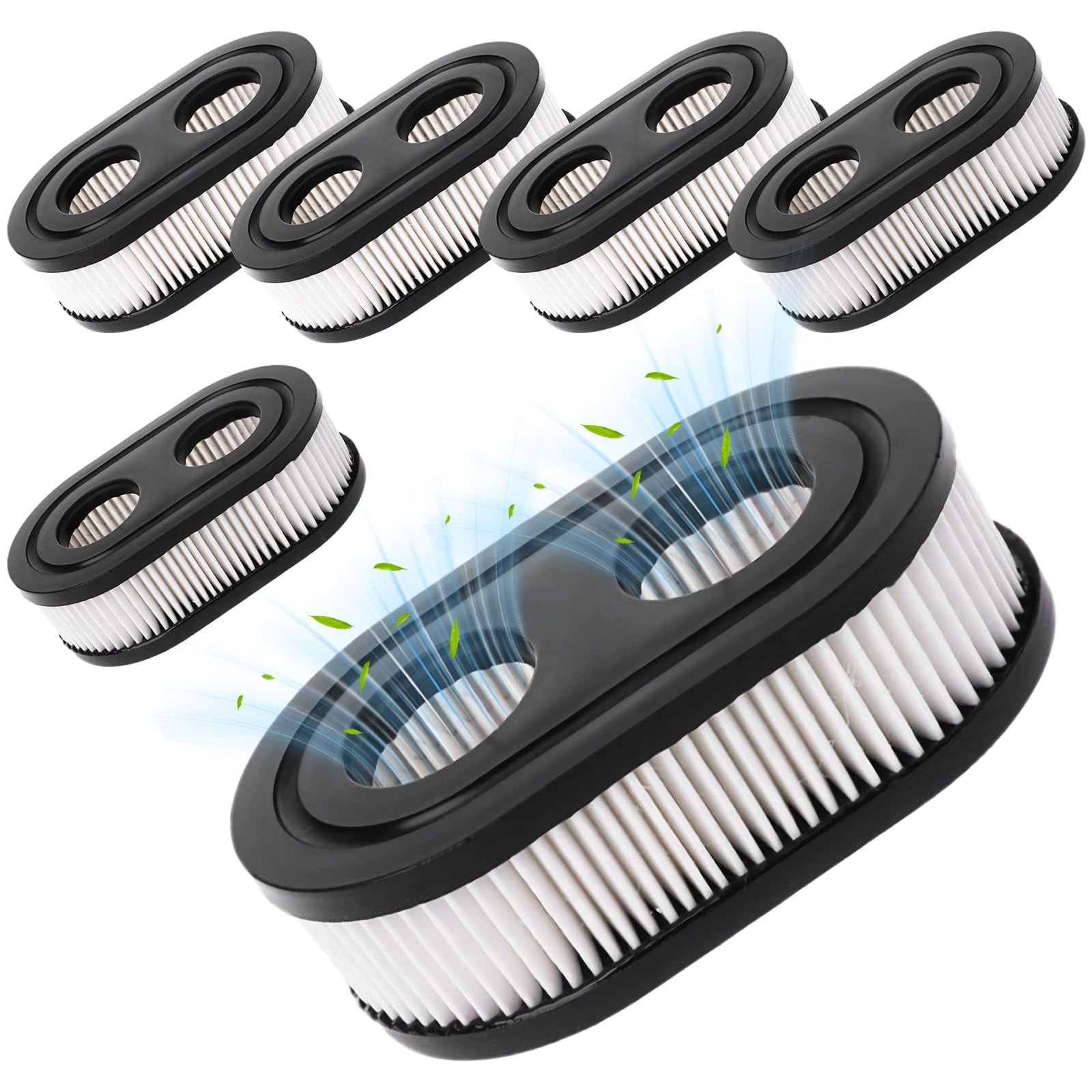 6 sztuk filtrów powietrza do kosiarki, filtr do kosiarki dla Briggs & Stratton 798452 593260 silnik 5432 5432K części zamienne do kosiarki
