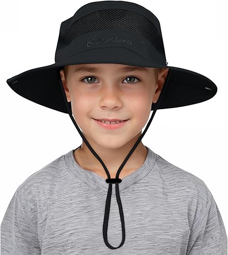 Vista 20 de Kids Sun hat for Girls Boys Outdoor Breathable Sun Protection UPF 50+ Cap Wide Brim Summer Beach Bucket hat