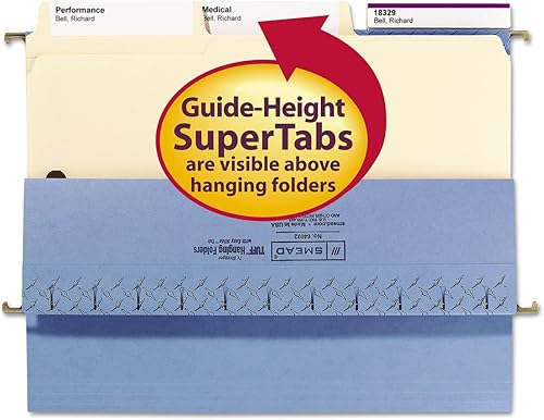 Miniatura 4 de Smead Supertab - Carpetas de cierre, corte 13, tamaño carta, manila, 50Bx (14535)