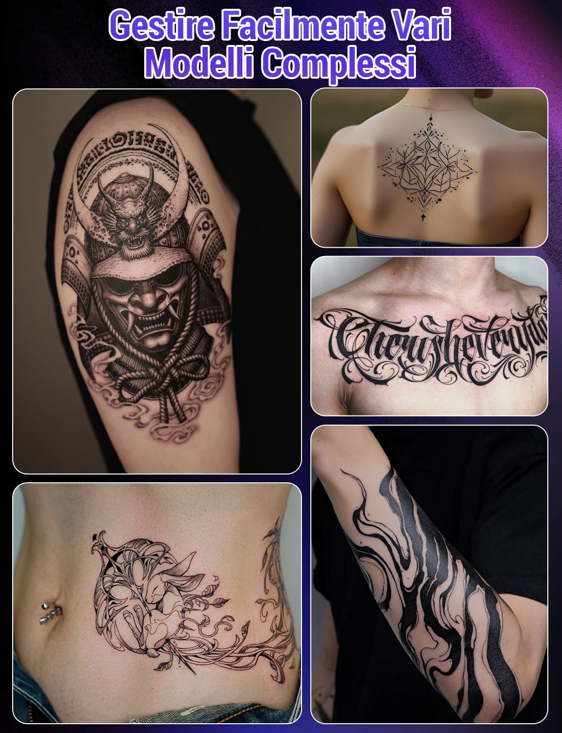 YOHOOLYO Stampante Stencil Tattoo Termica Senza Inchiostro Ricaricabile Portatile per Tatuaggi con 10 Fogli di Carta