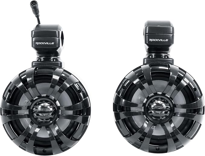 Rockville WB50KLS Black Parlantes 5.25 Pulg 250W + Amplificador Bluetooth IP65 ATV220 miniatura 3